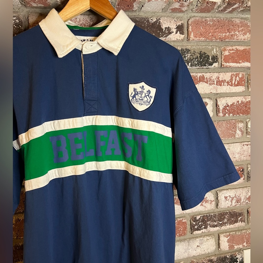 Men’s Northern Ireland Belfast UK Rugby Polo Tshirt